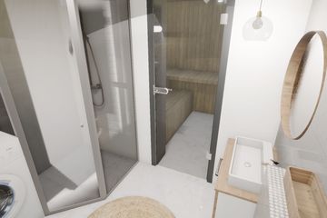  Projekt domu DM28 wersja drewniana (WAI1495) - projekt domu parterowego z poddaszem - Zdjęcie 9