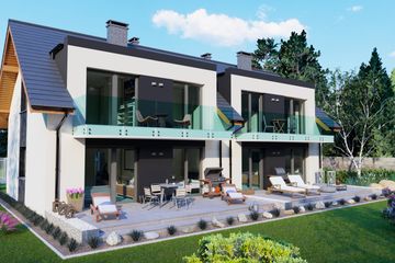  Projekt domu Bliźniak 6 (BBH1070) - projekt domu parterowego z poddaszem - Zdjęcie 3