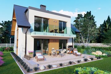  Projekt domu Dwulokalowy 3 (BBH1071) - projekt domu parterowego z poddaszem - Zdjęcie 3