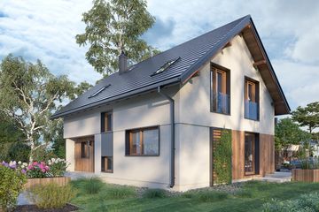  Projekt domu Jagoda Rex Solo (1907) (KRD3047) - projekt domu parterowego z poddaszem - Zdjęcie 3