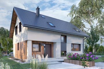  Projekt domu Jagoda Rex Solo (1907) (KRD3047) - projekt domu parterowego z poddaszem - Zdjęcie 4