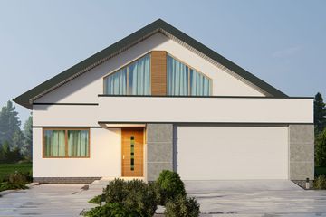  Projekt domu uA339 (WCB1564) - projekt domu parterowego z poddaszem - Zdjęcie 2