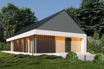  Projekt domu uA289v2 (WCB1573) - projekt domu parterowego - Zdjęcie 2