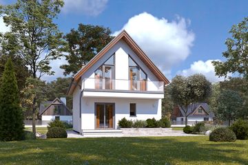  Projekt domu Kruszyna 4 (BSA2386) - projekt domu parterowego z poddaszem - Zdjęcie 4