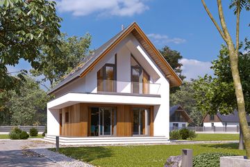  Projekt domu Kruszyna 4 (BSA2386) - projekt domu parterowego z poddaszem - Zdjęcie 5