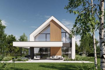  Projekt domu HomeKoncept 130 (KRX1275) - projekt domu parterowego z poddaszem - Zdjęcie 2
