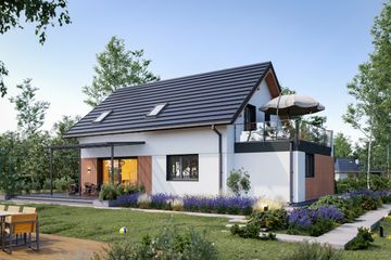  Projekt domu Jagoda (1908) (KRD3049) - projekt domu parterowego z poddaszem - Zdjęcie 5