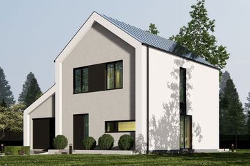  Projekt domu uA349v1 (WCB1565) - projekt domu z pełnym piętrem - Zdjęcie 2