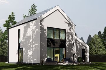  Projekt domu uA349v1 (WCB1565) - projekt domu z pełnym piętrem - Zdjęcie 3