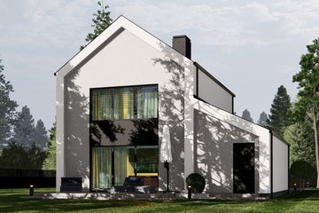  Projekt domu uA349v1 (WCB1565) - projekt domu z pełnym piętrem - Zdjęcie 4