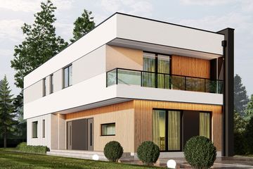  Projekt domu uA366 (WCB1566) - projekt domu z pełnym piętrem - Zdjęcie 1