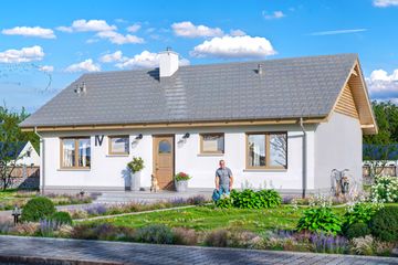  Projekt domu Tebe szkielet drewniany (WOE1199) - projekt domu parterowego - Zdjęcie 2