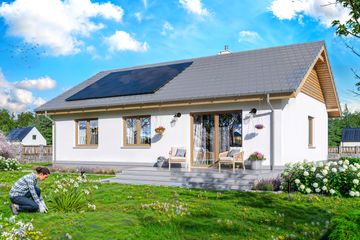  Projekt domu Tebe szkielet drewniany (WOE1199) - projekt domu parterowego - Zdjęcie 3