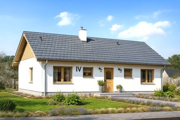  Projekt domu Tebe szkielet drewniany (WOE1199) - projekt domu parterowego - Zdjęcie 5