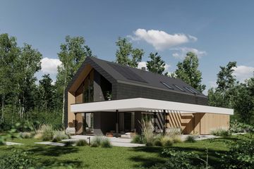  Projekt domu HomeKoncept 102 G2 (KRX1276) - projekt domu parterowego z poddaszem - Zdjęcie 4