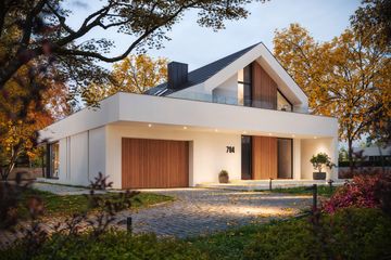  Projekt domu NewHouse 794 (KRZ1111) - projekt domu parterowego z poddaszem - Zdjęcie 8