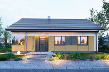  Projekt domu Domena 150 C2 (WRW1395) - projekt domu parterowego - Zdjęcie 2