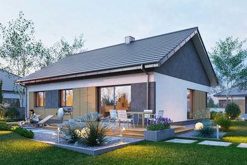  Projekt domu Domena 150 C2 (WRW1395) - projekt domu parterowego - Zdjęcie 2