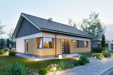  Projekt domu Domena 150 C2 (WRW1395) - projekt domu parterowego - Zdjęcie 4