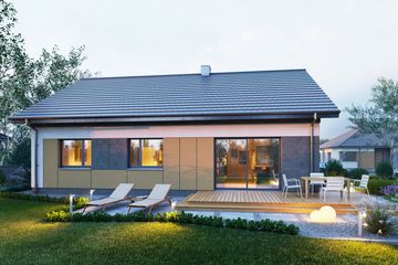  Projekt domu Domena 150 C2 (WRW1395) - projekt domu parterowego - Zdjęcie 4