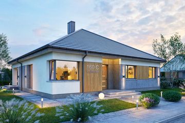  Projekt domu Domena 160 C (WRW1396) - projekt domu parterowego - Zdjęcie 3