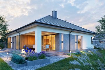  Projekt domu Domena 160 C (WRW1396) - projekt domu parterowego - Zdjęcie 4