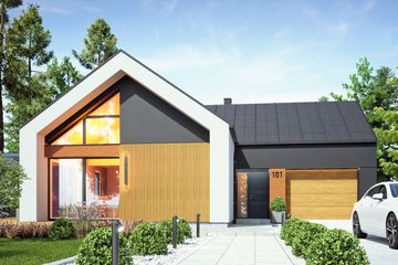  Projekt domu Natan V z garażem 1-st. [A] (WRF2471) - projekt domu parterowego - Zdjęcie 1