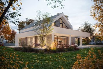  Projekt domu BrickHouse 794 w1 (KRZ1112) - projekt domu parterowego z poddaszem - Zdjęcie 2