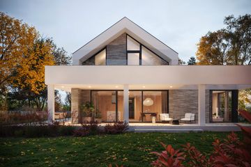  Projekt domu BrickHouse 794 w1 (KRZ1112) - projekt domu parterowego z poddaszem - Zdjęcie 4