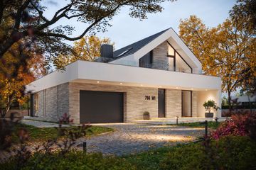  Projekt domu BrickHouse 794 w1 (KRZ1112) - projekt domu parterowego z poddaszem - Zdjęcie 8