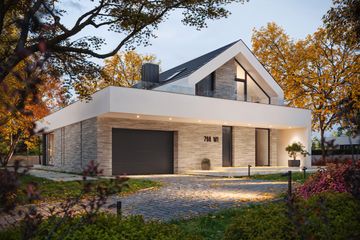  Projekt domu BrickHouse 794 w1 (KRZ1112) - projekt domu parterowego z poddaszem - Zdjęcie 18