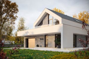  Projekt domu BrickHouse 794 w1 (KRZ1112) - projekt domu parterowego z poddaszem - Zdjęcie 19