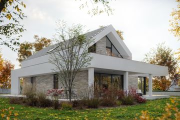  Projekt domu BrickHouse 794 w1 (KRZ1112) - projekt domu parterowego z poddaszem - Zdjęcie 1