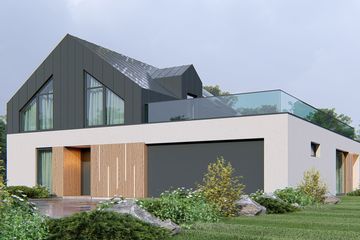  Projekt domu uA367 (WCB1567) - projekt domu parterowego z poddaszem - Zdjęcie 2