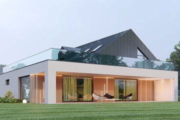  Projekt domu uA367 (WCB1567) - projekt domu parterowego z poddaszem - Zdjęcie 4