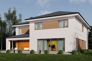  Projekt domu uA373 (WCB1570) - projekt domu z pełnym piętrem - Zdjęcie 3