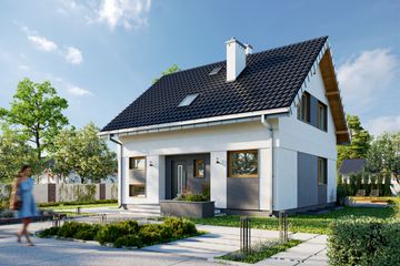  Projekt domu Celina Solo (1910) (KRD3050) - projekt domu parterowego z poddaszem - Zdjęcie 3