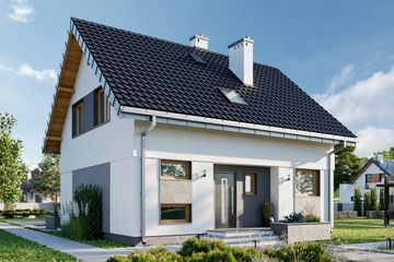  Projekt domu Celina Solo (1910) (KRD3050) - projekt domu parterowego z poddaszem - Zdjęcie 1