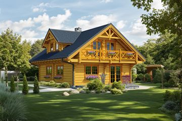  Projekt domu Bajka w ogrodzie (KDX1000) - projekt domu parterowego z poddaszem - Zdjęcie 4