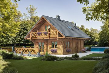  Projekt domu Esej (KDX1001) - projekt domu parterowego z poddaszem - Zdjęcie 4