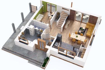  Projekt domu BW-36 wariant 5 bez garażu (niskoemisyjny) (JGC1264) - projekt domu parterowego z poddaszem - Zdjęcie 5