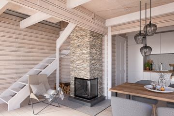  Projekt domu Jutrzenka nowoczesna balik (KDX1006) - projekt domu parterowego z poddaszem - Zdjęcie 5