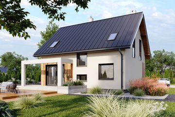  Projekt domu Sambor Astro (1914) (KRD3051) - projekt domu parterowego z poddaszem - Zdjęcie 4