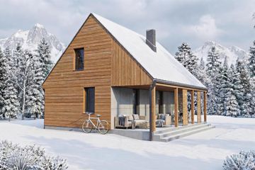  Projekt domu Chmiel (GDE1069) - projekt domu parterowego z poddaszem - Zdjęcie 2