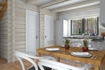  Projekt domu Jutrzenka wydłużona p (KDX1008) - projekt domu parterowego z poddaszem - Zdjęcie 7