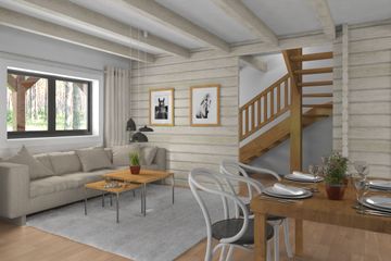  Projekt domu Jutrzenka wydłużona p (KDX1008) - projekt domu parterowego z poddaszem - Zdjęcie 8