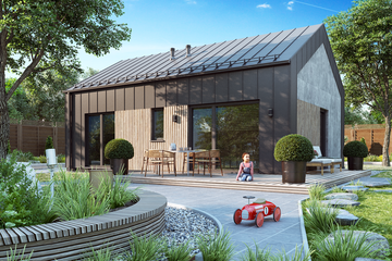  Projekt domu Ka282 Sz (PKT1328) - projekt domu parterowego - Zdjęcie 2