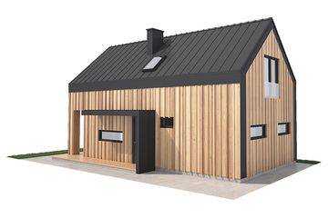  Projekt domu Stodoła 1 mk (KDX1014) - projekt domu parterowego z poddaszem - Zdjęcie 7