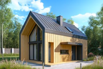  Projekt domu Stodoła 1 mk (KDX1014) - projekt domu parterowego z poddaszem - Zdjęcie 1