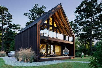  Projekt domu Stodoła mk (KDX1015) - projekt domu parterowego z poddaszem - Zdjęcie 4